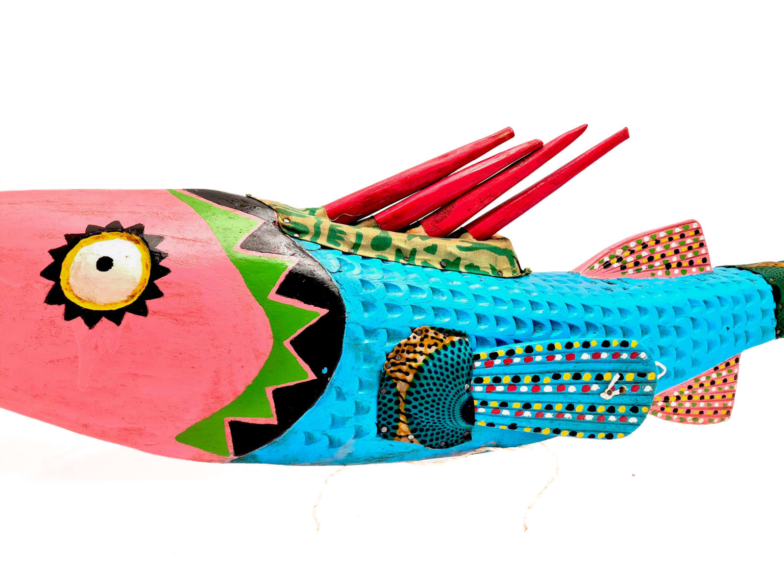 Bozo/Bambara Tribe, Blue Fish Puppet, 2025