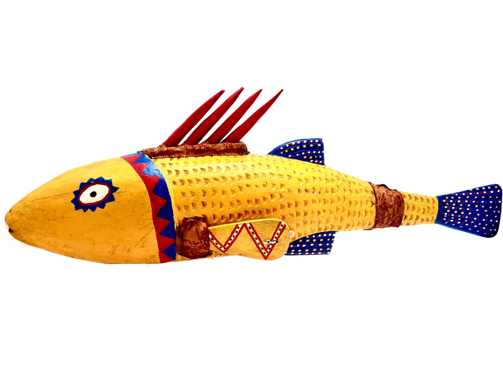 Bozo/Bambara Tribe, Yellow Fish Puppet, 2025