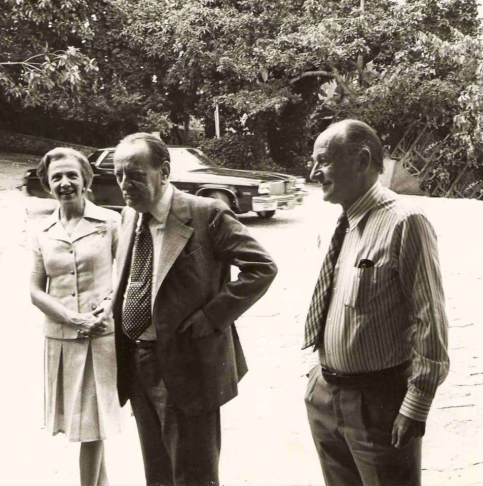Roger Monnin with novelist André Malraux and his wife