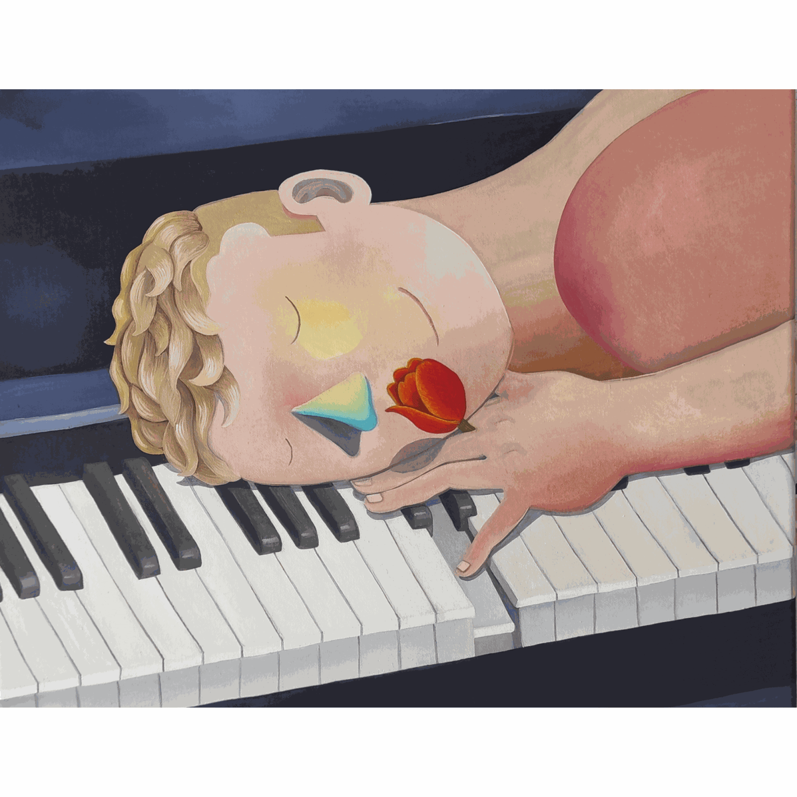 Chris Akordalitis, The piano player, 2022