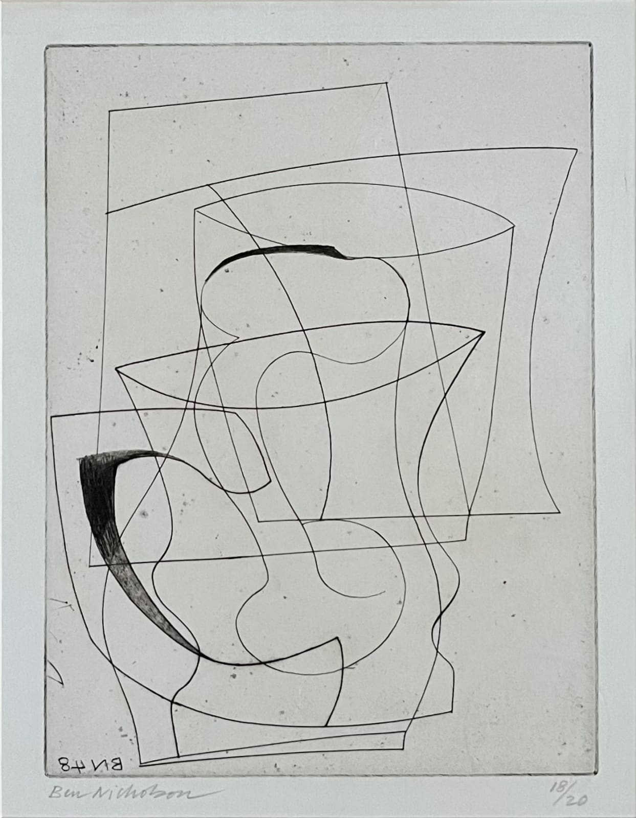 Ben Nicholson, Jug and Glass, 1948