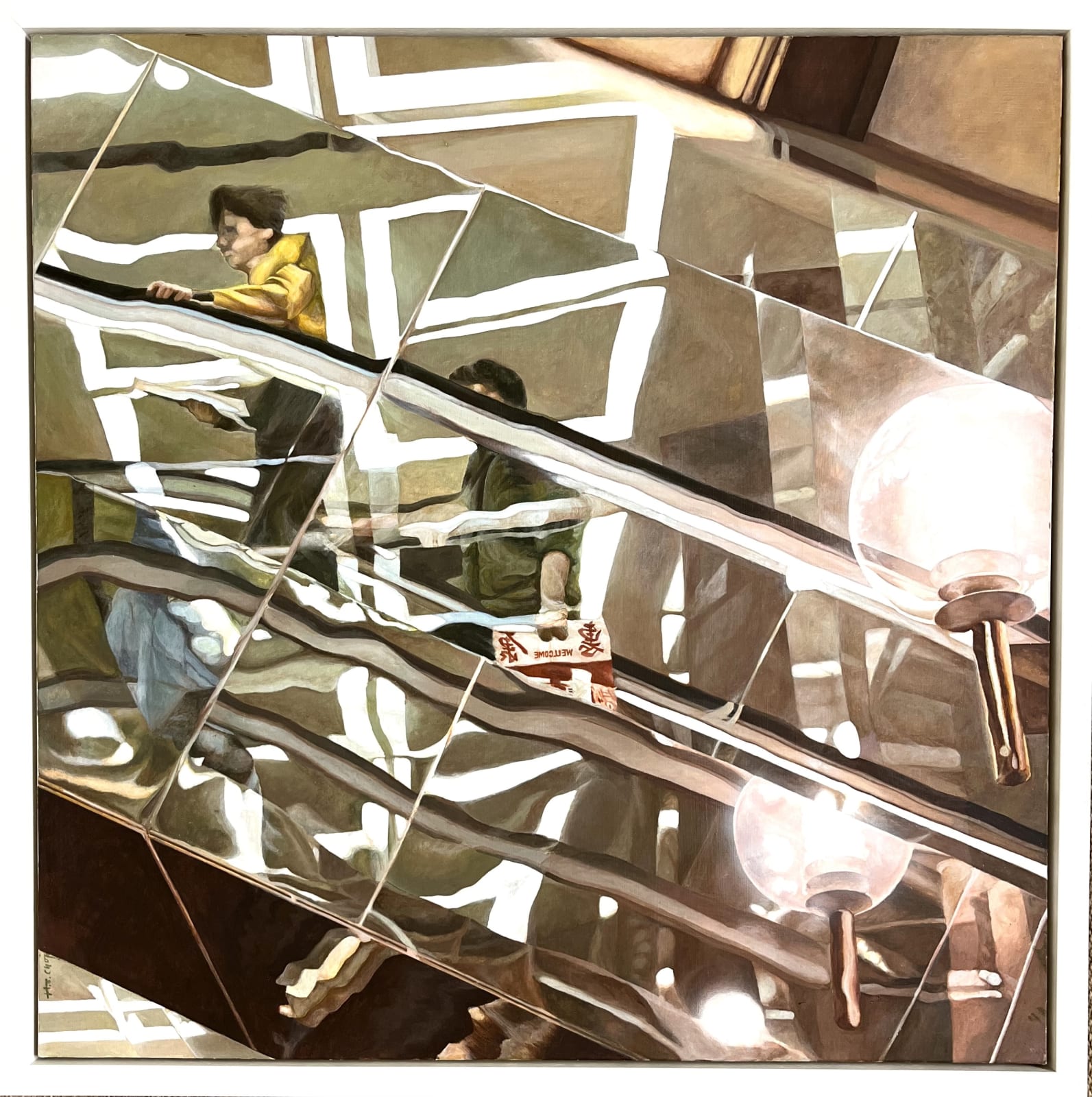 Hon Cheung Chui, Hong Kong, Escalator - Reflections