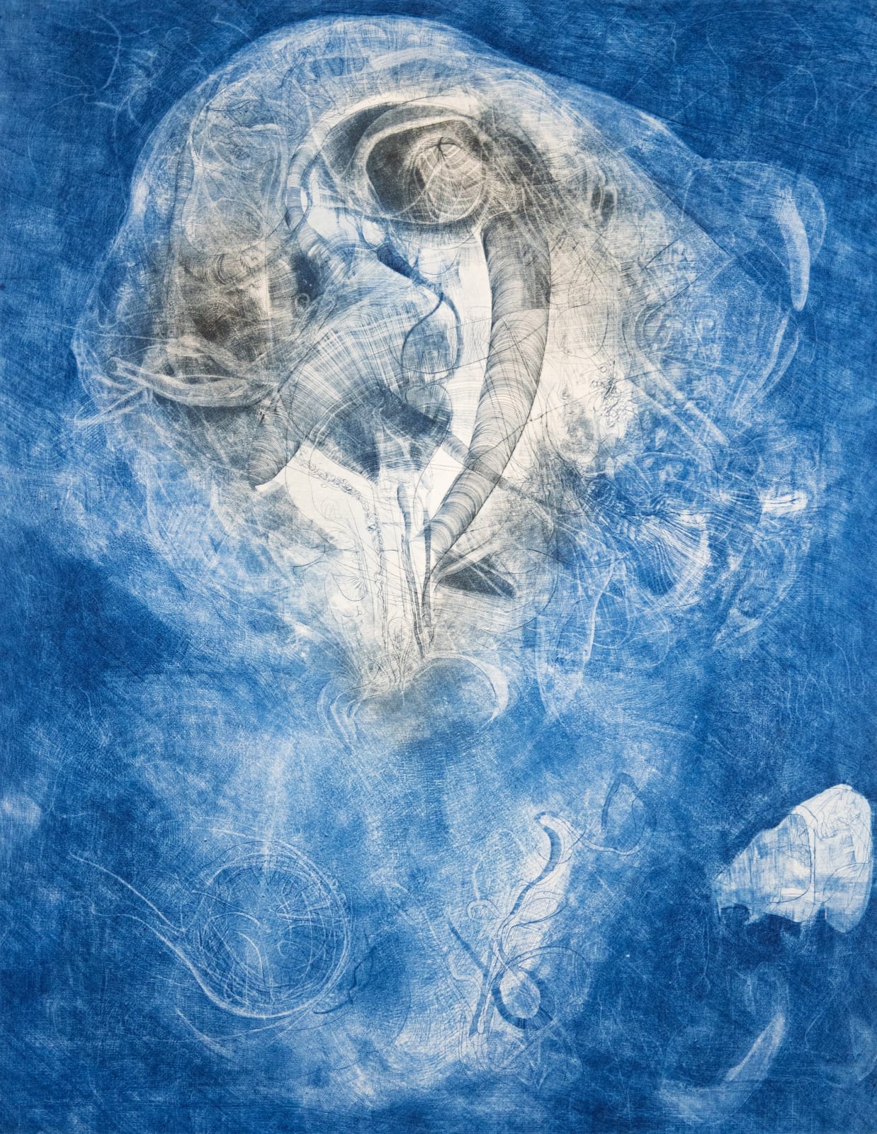 LÄCHELNDES GLÜCK BLAUE VARIANTE, 1974