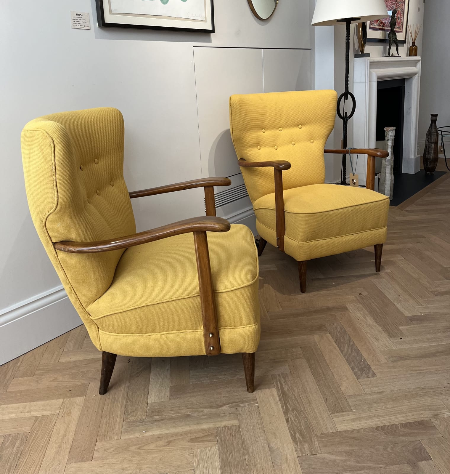 Attributed to Paolo Buffa, A Pair of Italian Armchairs, Circa 1950s