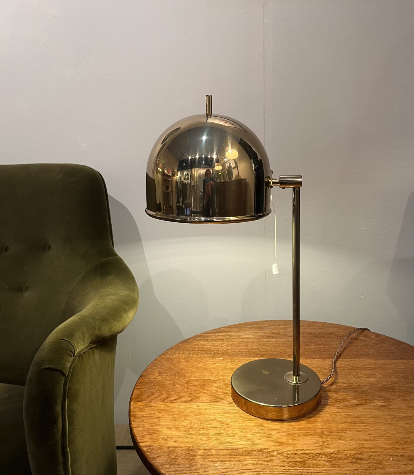 Bergboms, Brass Table Lamp, Circa 1960s