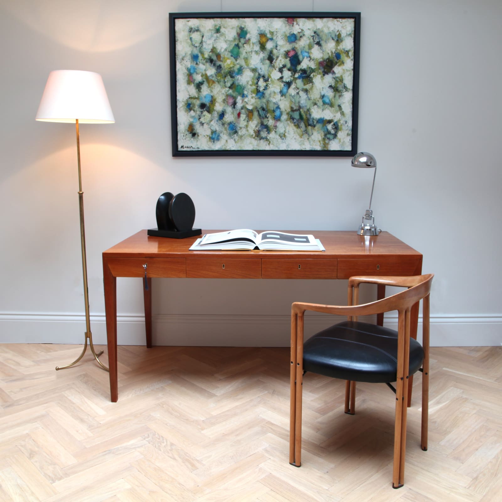Modern sales teak desk