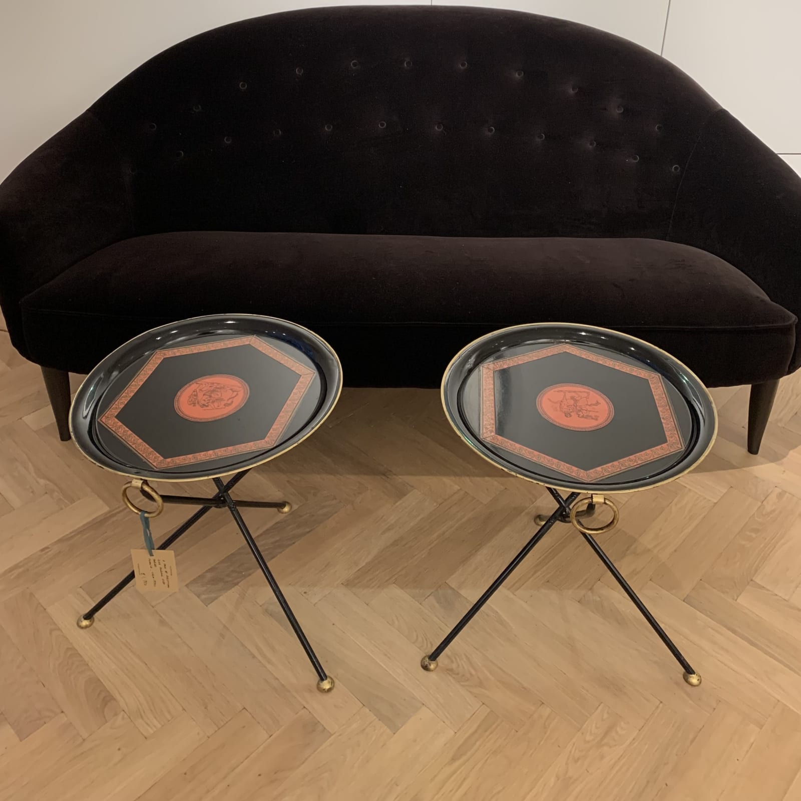 Christian Dior, A Pair of Folding Side Tables, Circa 1970s