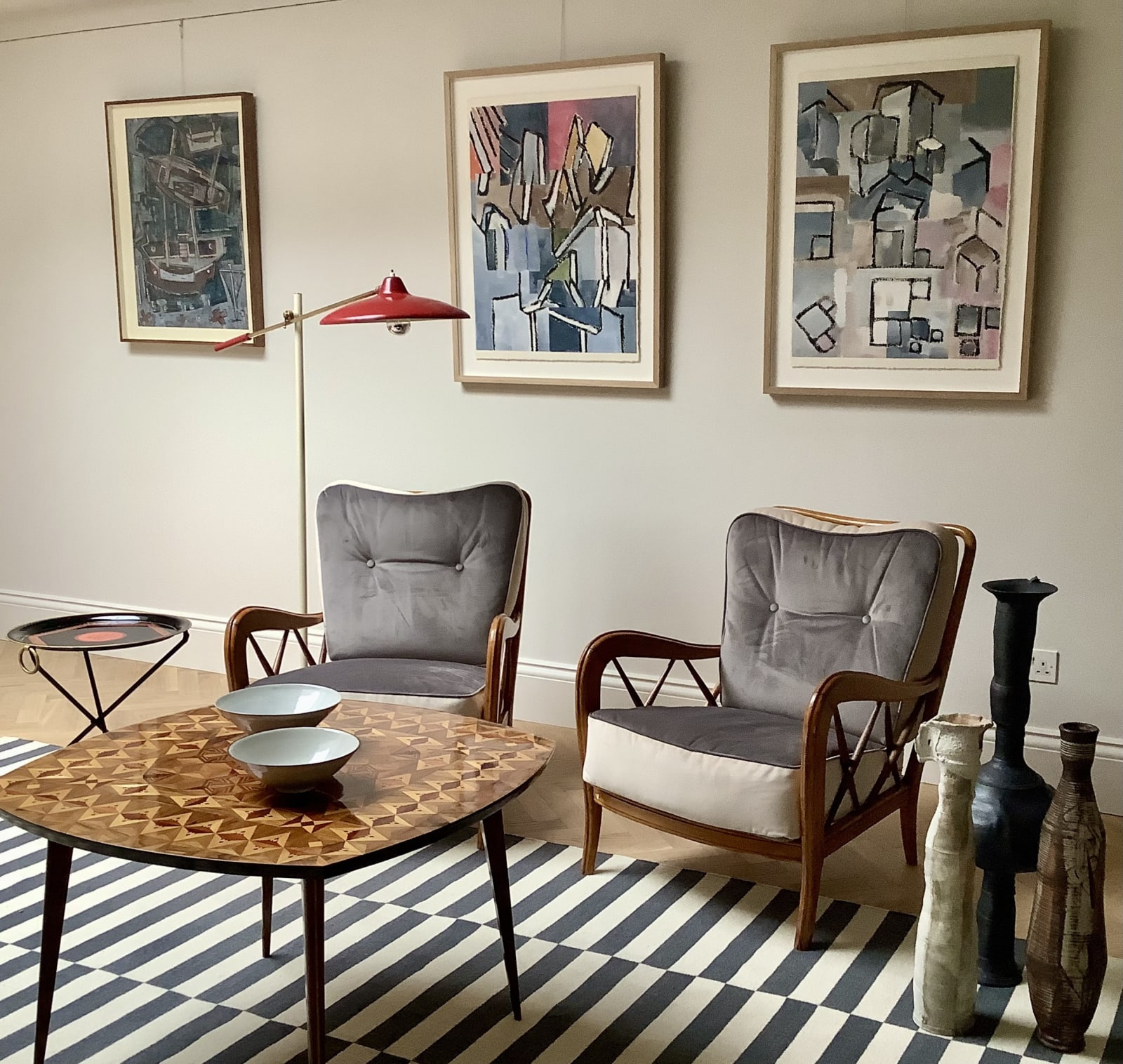 Attributed to Paolo Buffa, A Pair of Armchairs, Circa 1950s