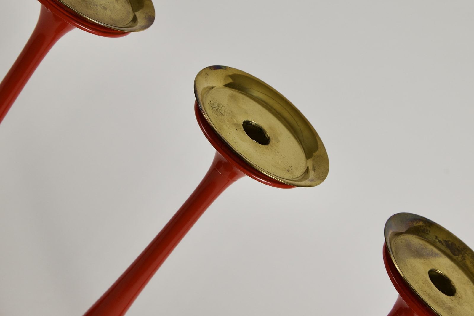 Josef Frank, Three Tall Candleholders, Circa 1950s