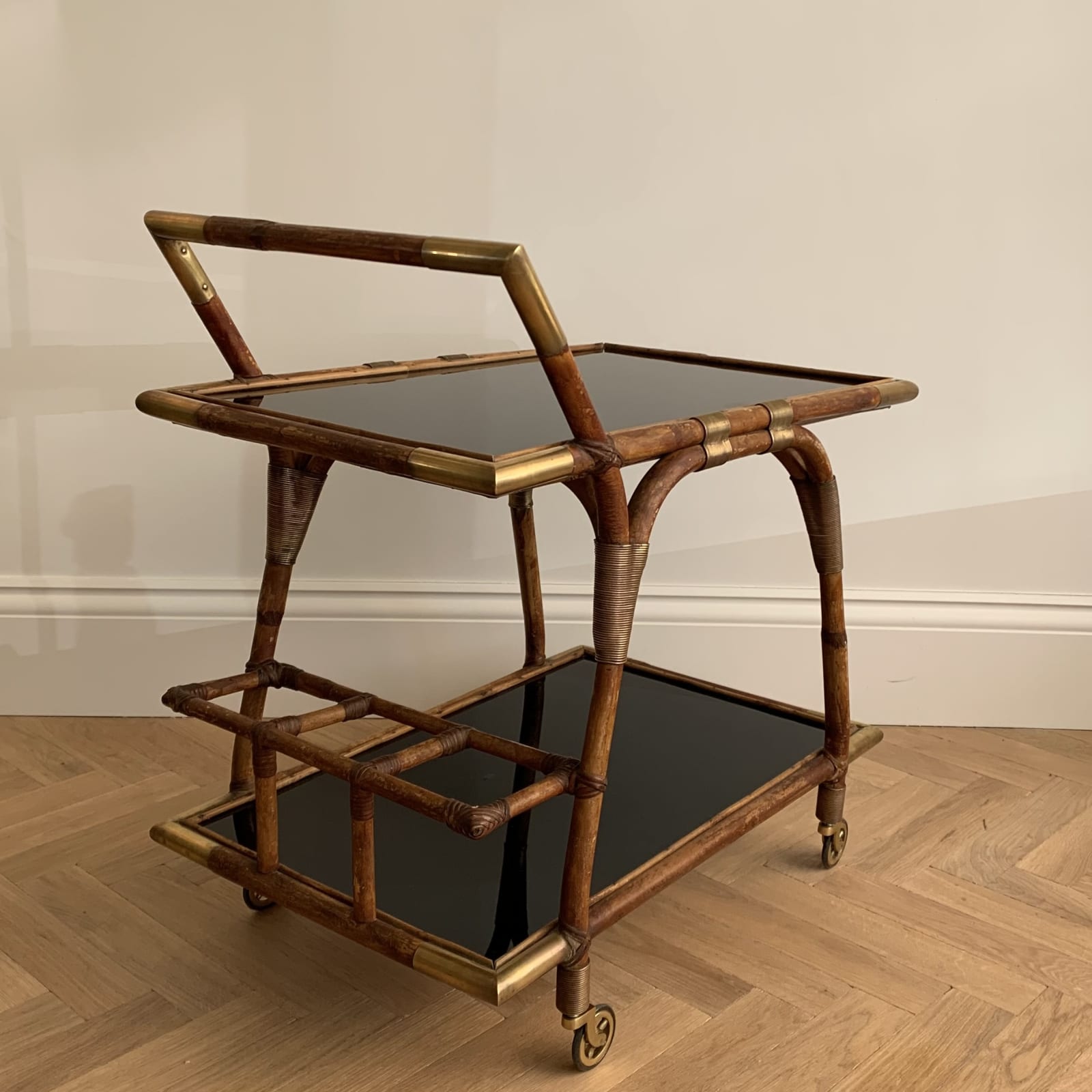French, A Bamboo Drinks Trolley, Circa 1960s