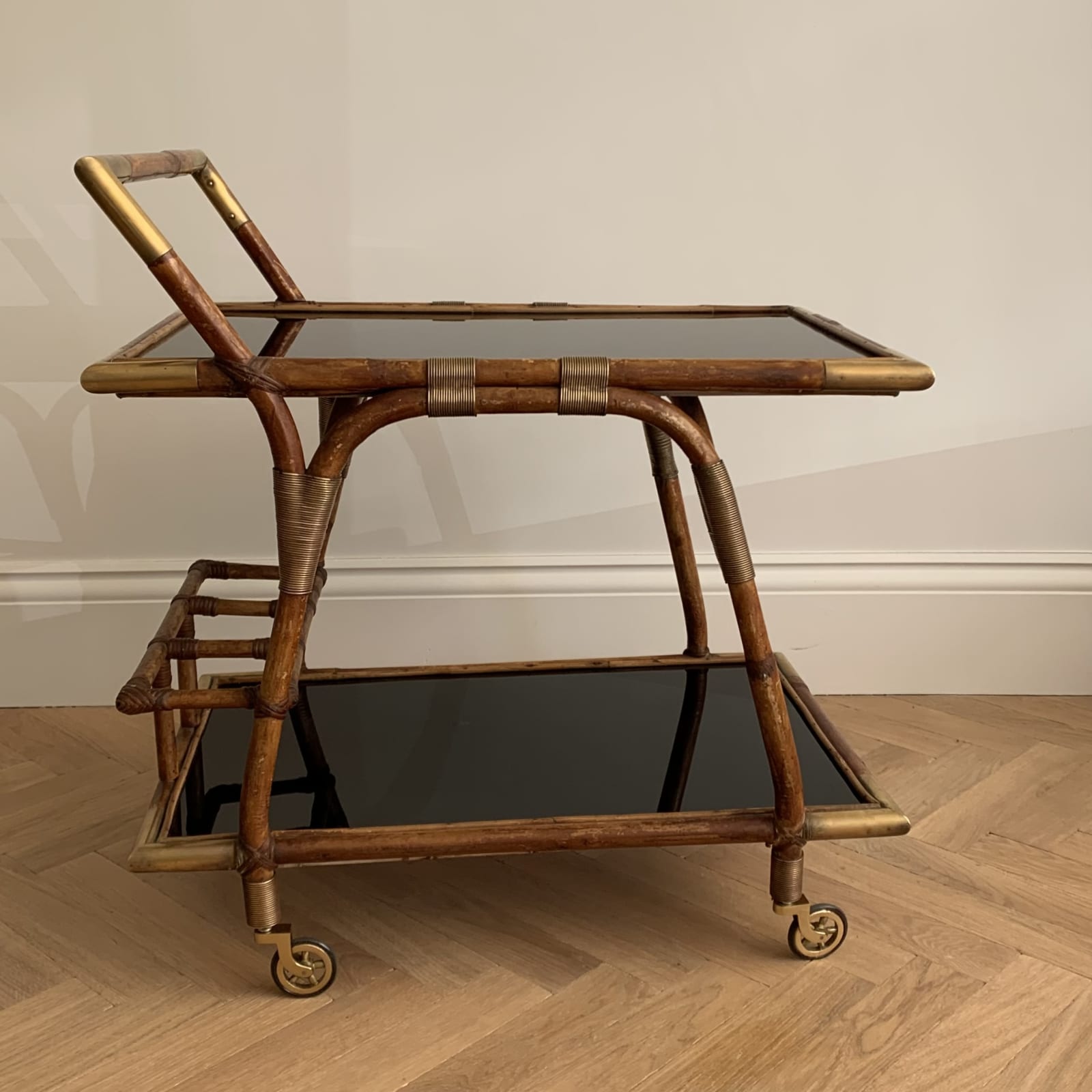 French, A Bamboo Drinks Trolley, Circa 1960s