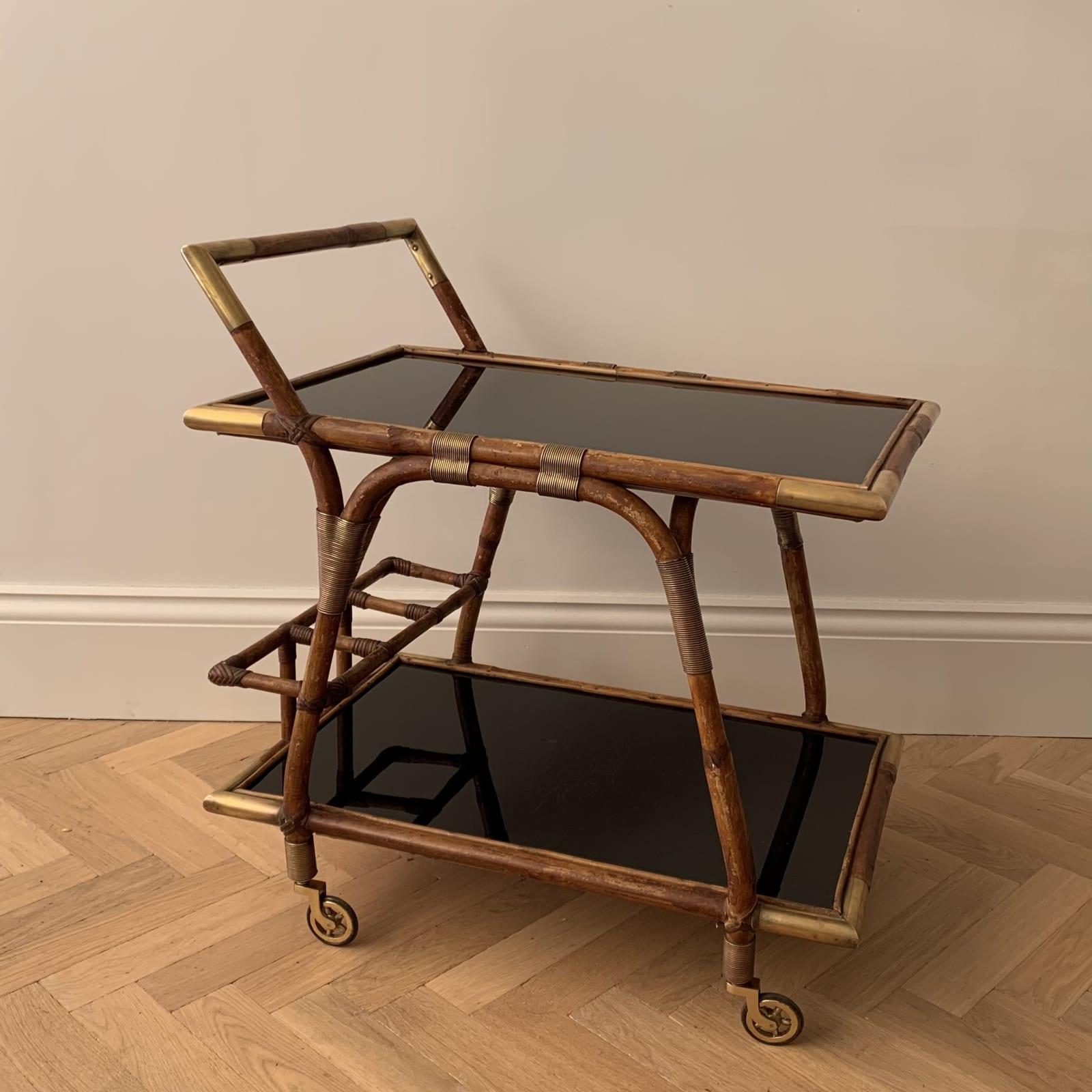 French, A Bamboo Drinks Trolley, Circa 1960s
