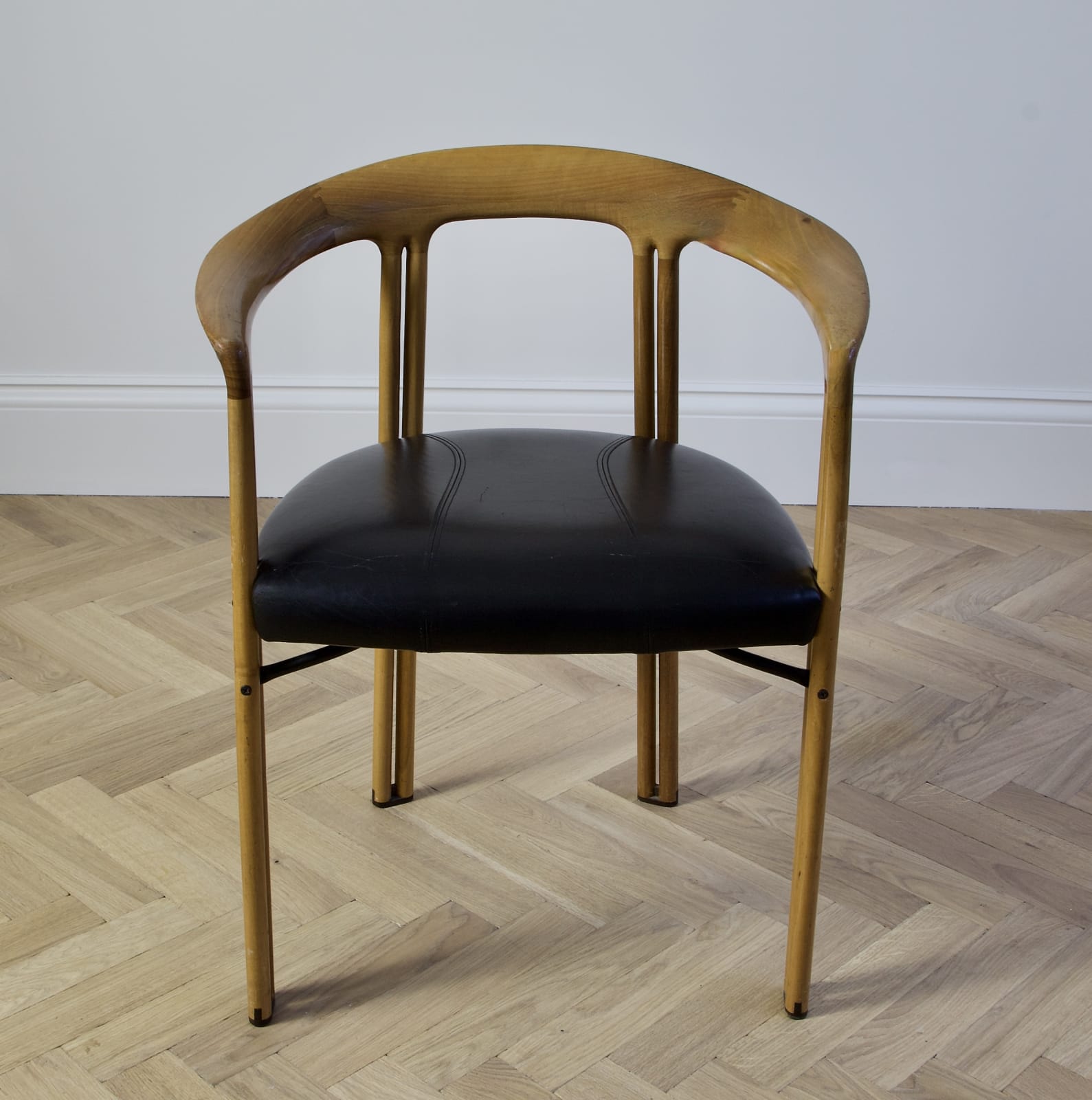 Franco Poli, A Pair of Ulna Dining Chairs, Circa 1980