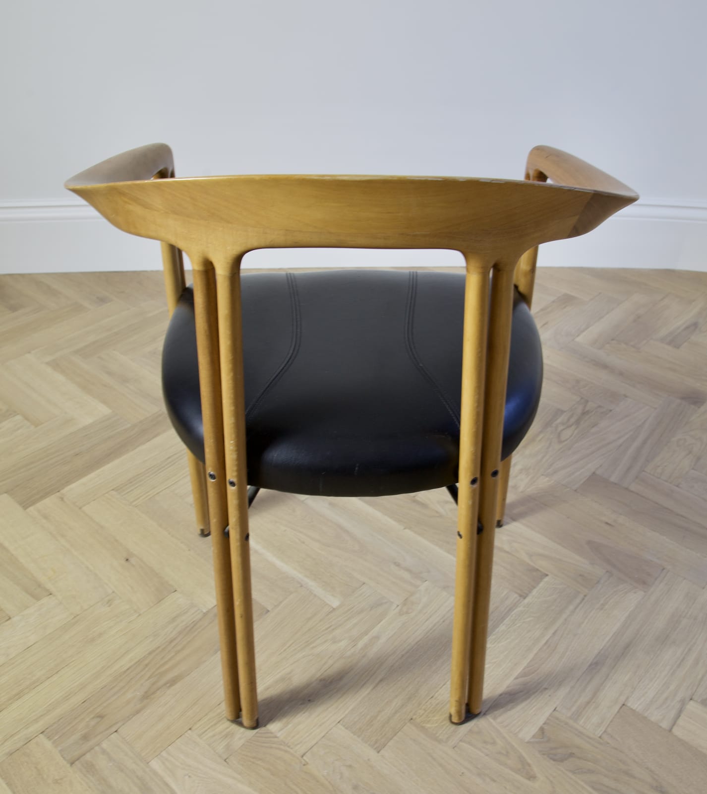 Franco Poli, A Pair of Ulna Dining Chairs, Circa 1980