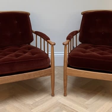 Kerstin Horlin Holmquist, A Pair of Skrindan Armchairs, Circa 1960s