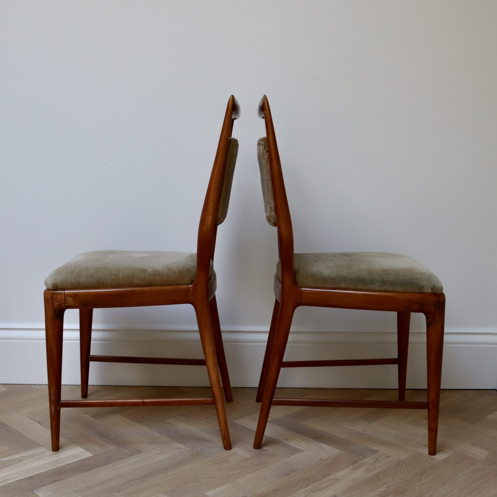Vittorio Dassi, A Set of Six Dining Chairs, Circa 1950s