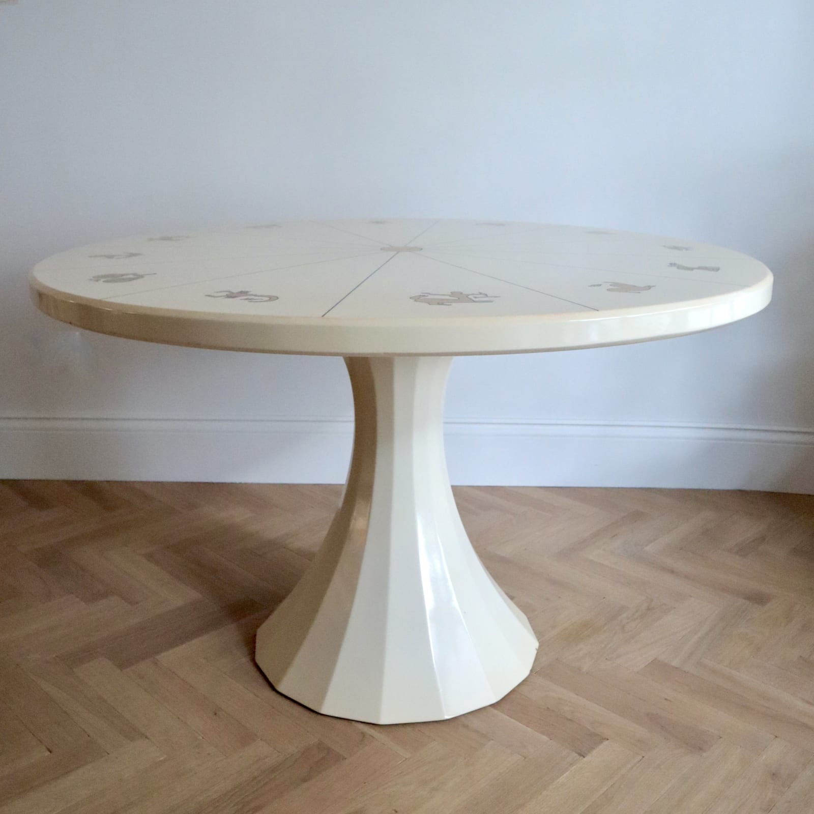 Italian, A Lacquer Zodiac Centre Table, Circa 1950s