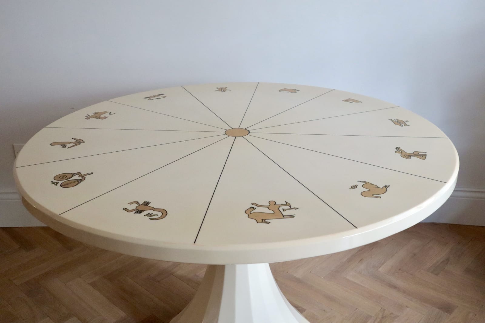 Italian, A Lacquer Zodiac Centre Table, Circa 1950s