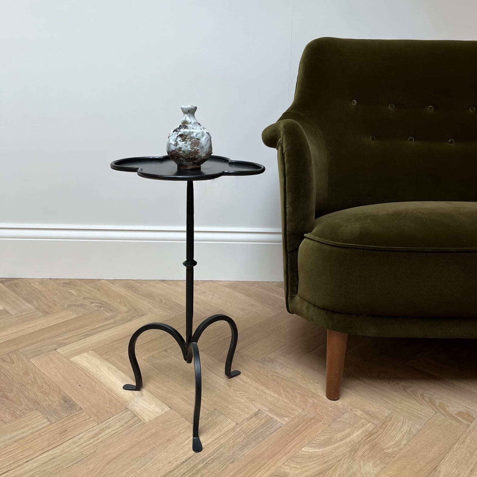 Black Clover Martini Table, Modern