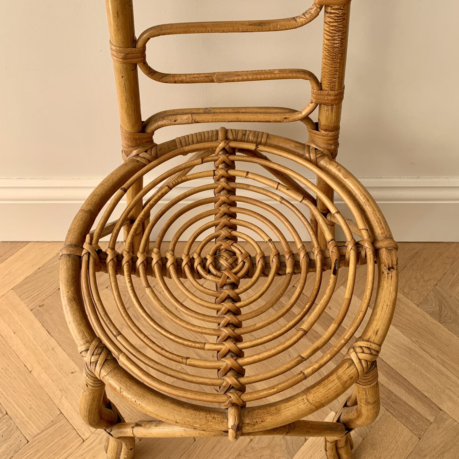 Italian, A Pair of High Back Side Chairs , Circa 1960s
