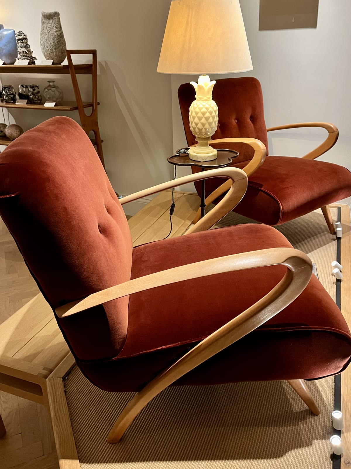 Guglielmo Ulrich, A Pair of Italian Armchairs, Circa 1960s
