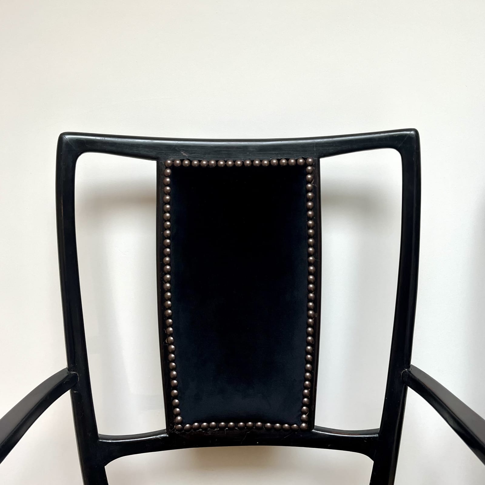 Italian, A Pair of Ebonized Armchairs, Circa 1950s