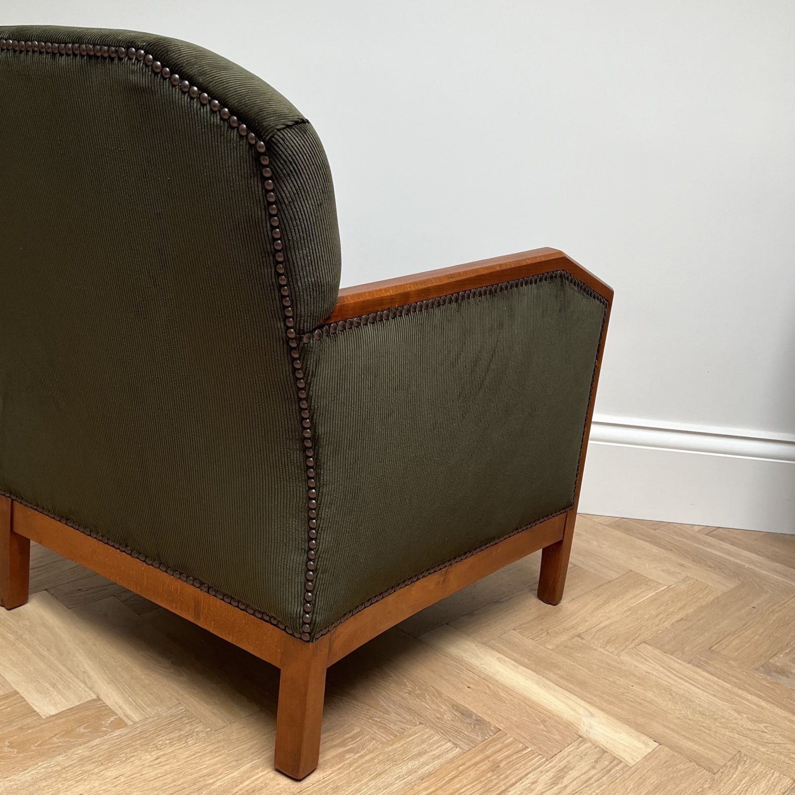 French, A Pair of Art Deco Armchairs, Circa 1940s