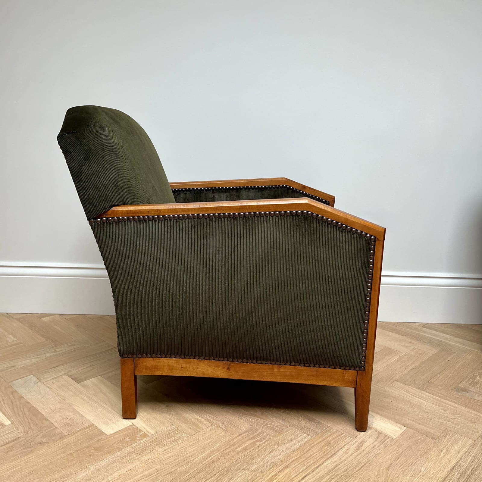 French, A Pair of Art Deco Armchairs, Circa 1940s