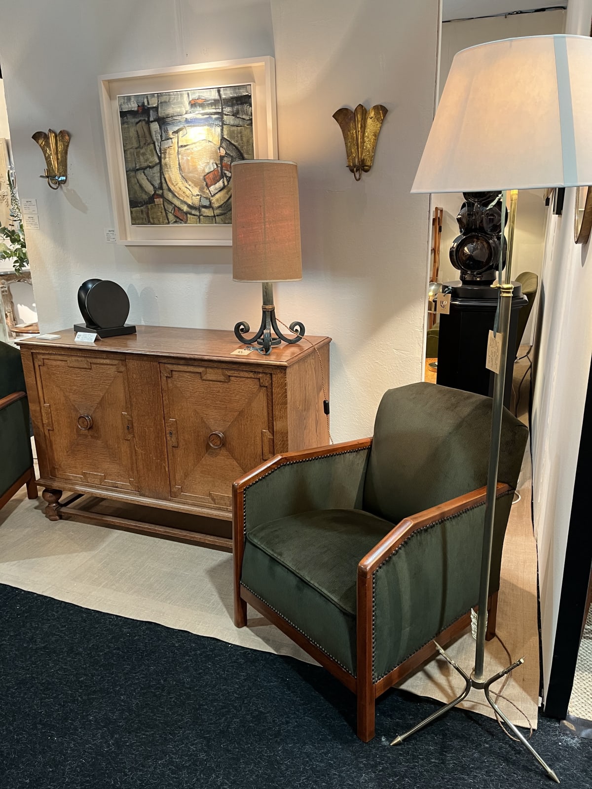 French, A Pair of Art Deco Armchairs, Circa 1940s