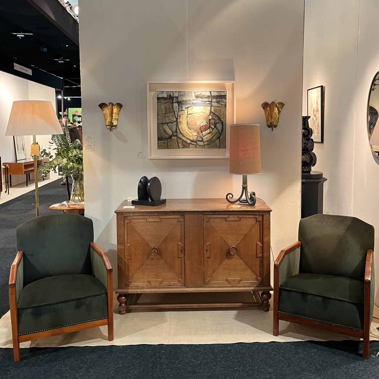 French, A Pair of Art Deco Armchairs, Circa 1940s