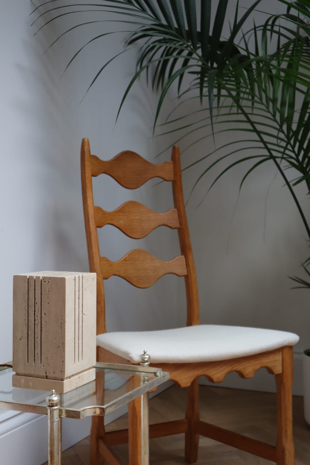 Henning Kjaernulf, A Pair of Ladder Back Chairs, Circa 1970s