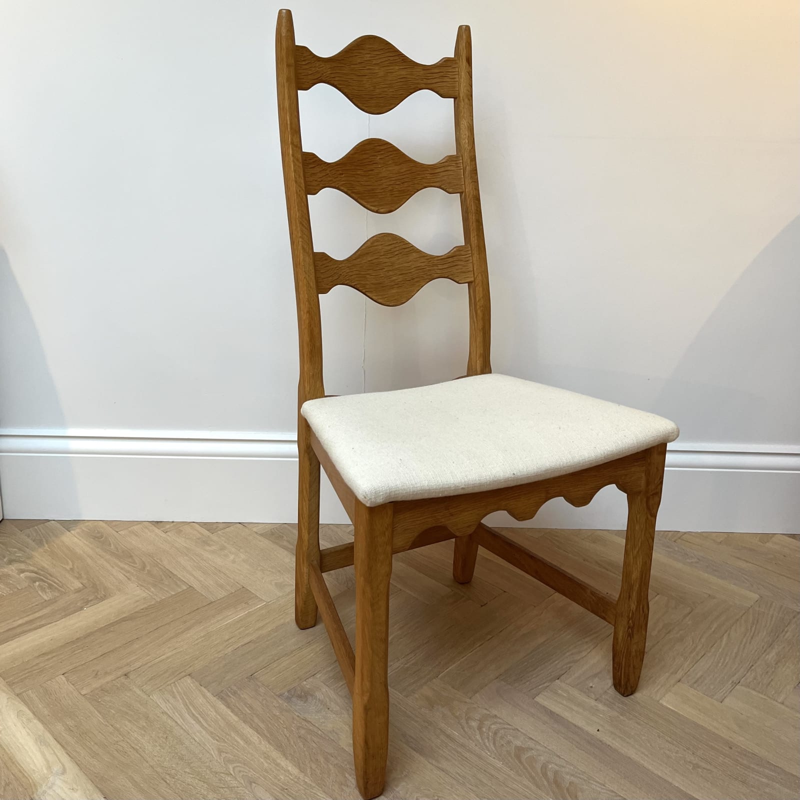Henning Kjaernulf, A Pair of Ladder Back Chairs, Circa 1970s
