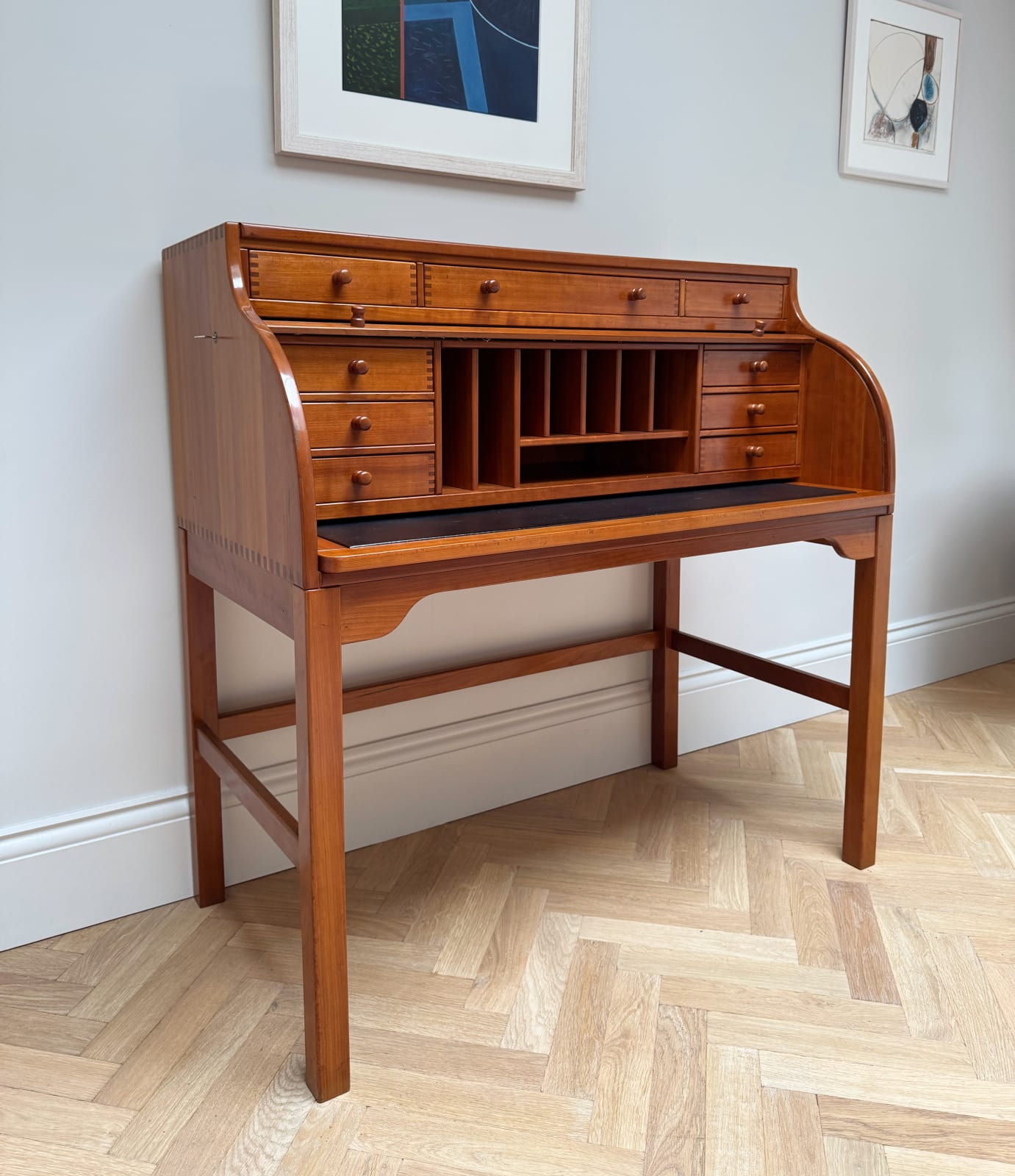 Hadsen Industri, A Danish Roll Top Desk, Circa 1980