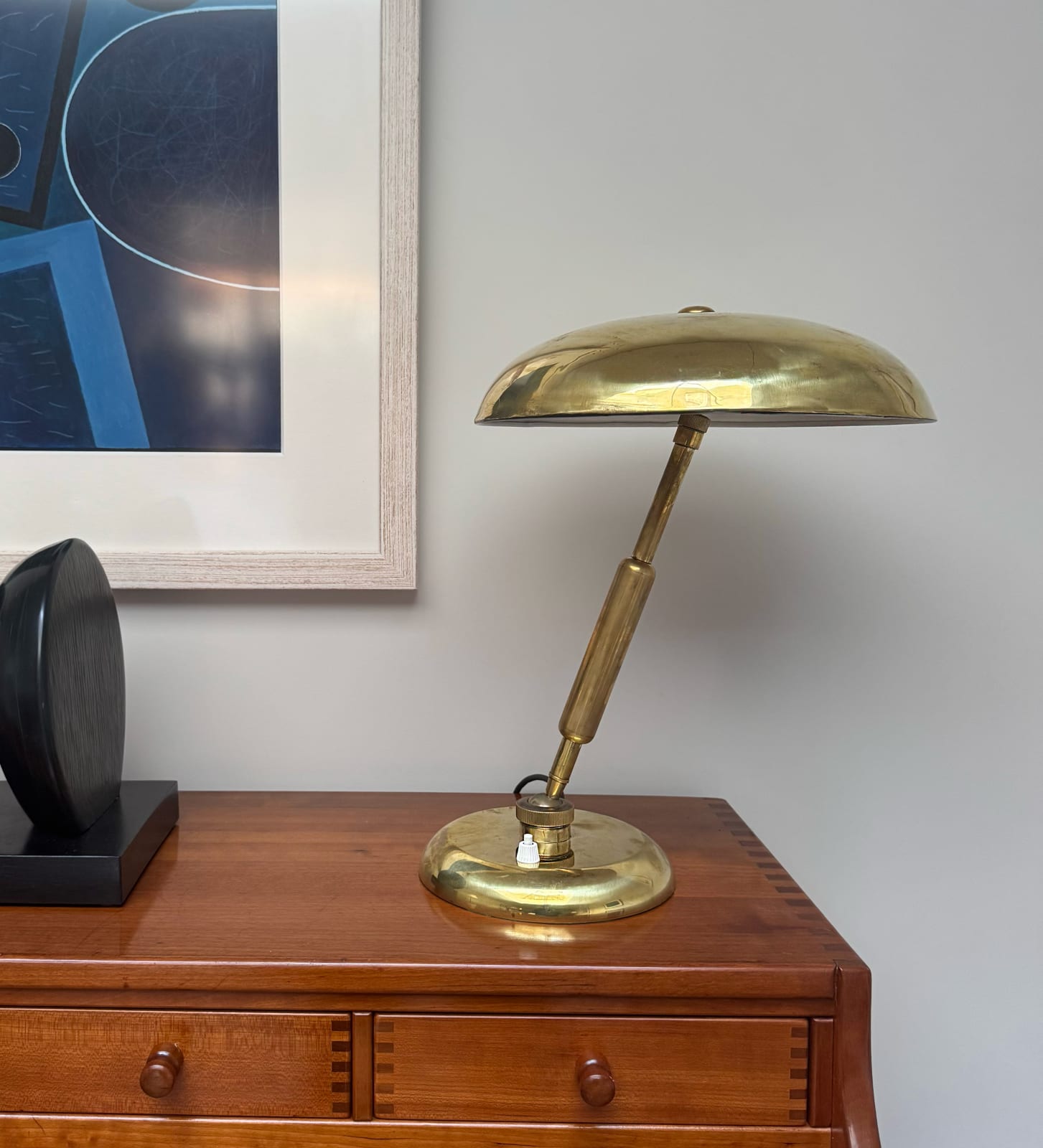 An Articulating Desk Lamp, Circa 1950s