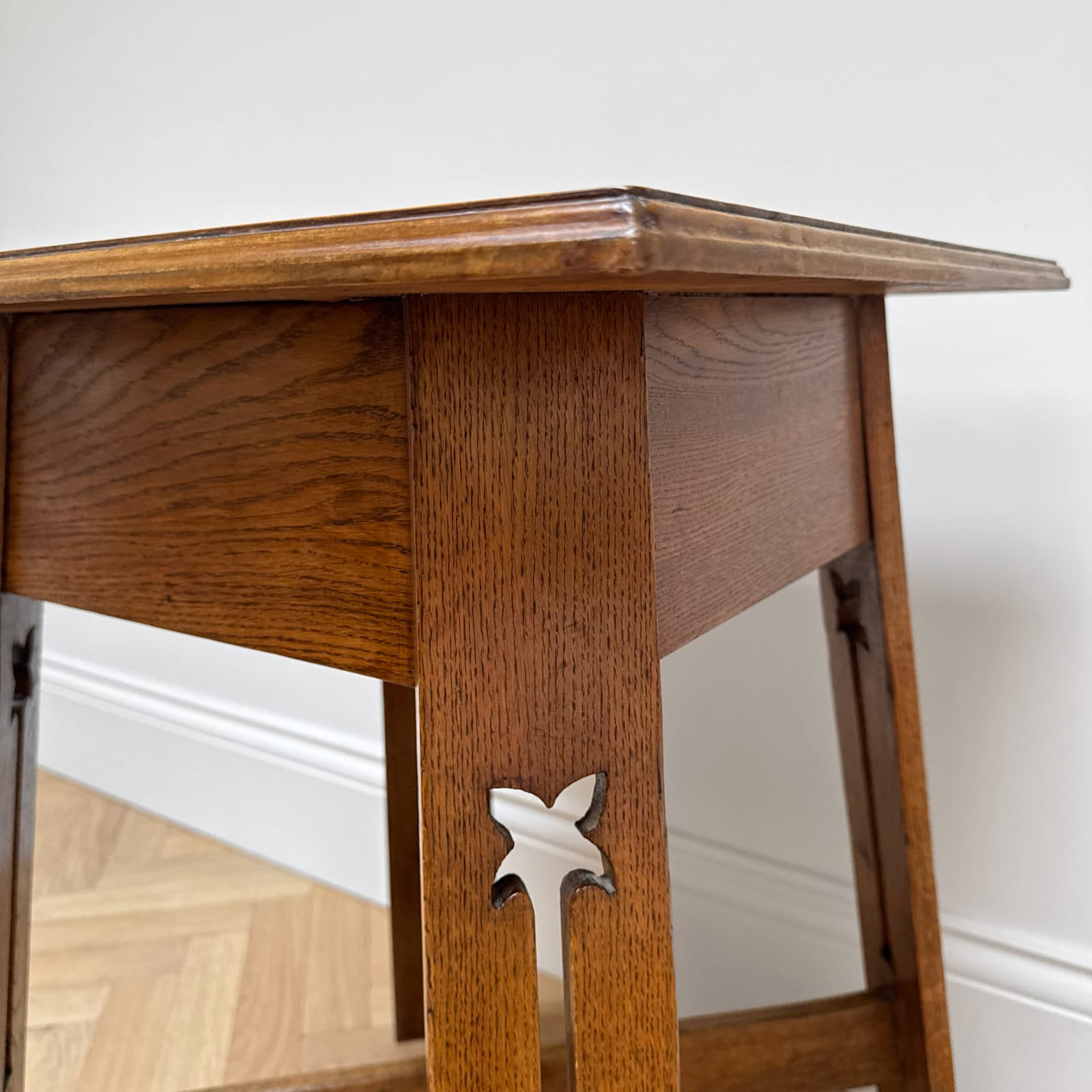 English, A Square Oak Side Table, Circa 1940s