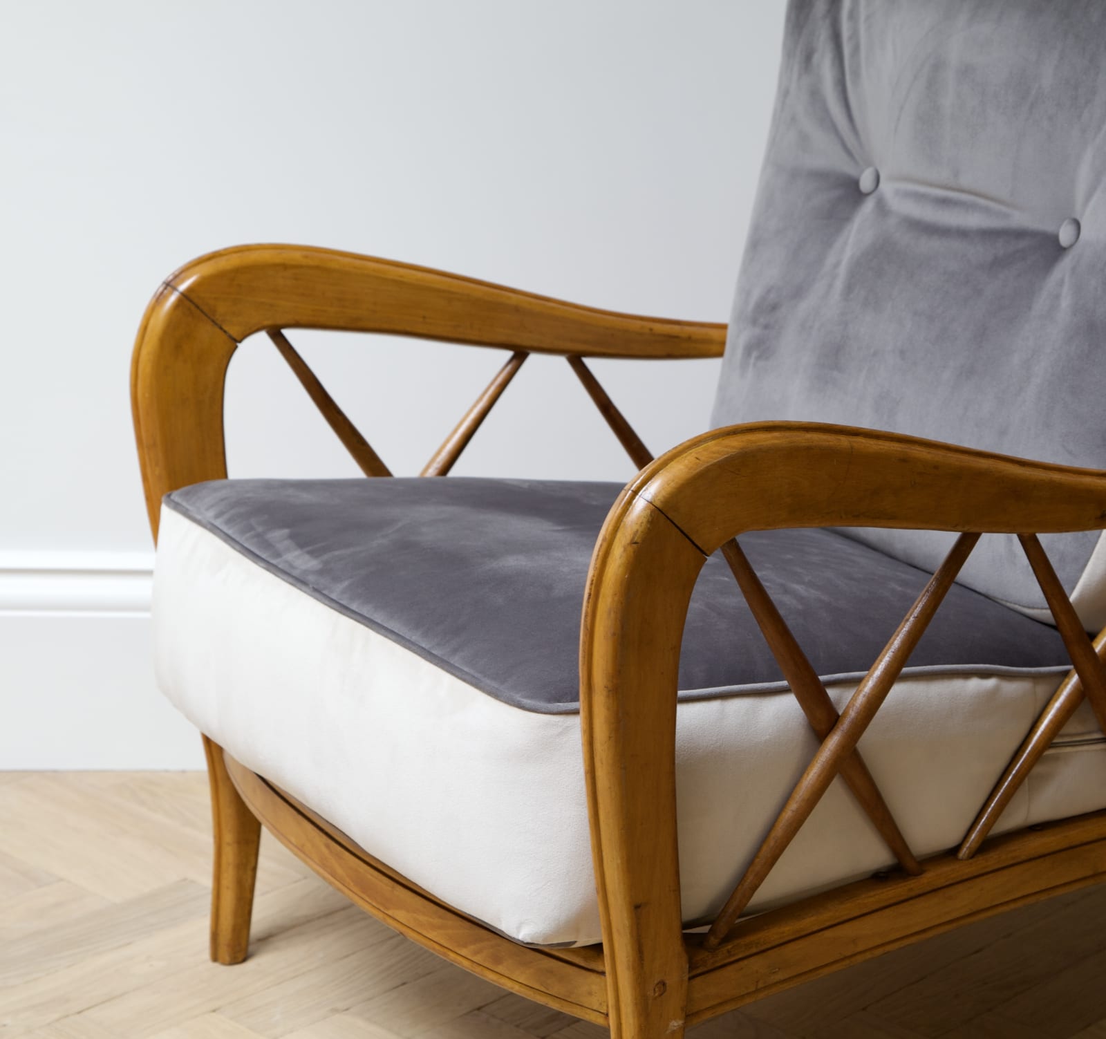Attributed to Paolo Buffa, A Pair of Armchairs, Circa 1950s