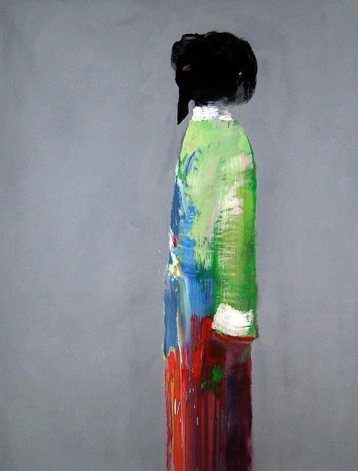 Stephan Heggelke, Acryl auf Papier, 2007, 180 x 150 cm