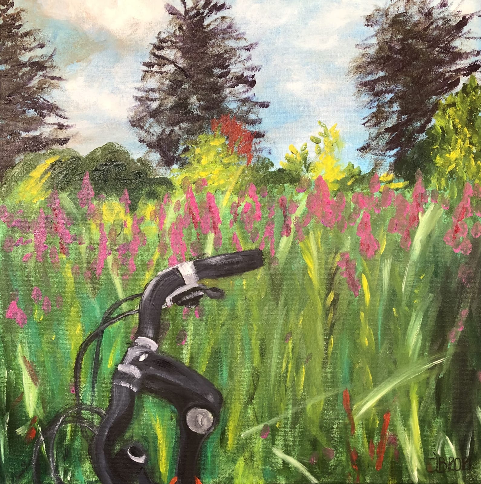 Jeanne Boden, Cycling through space and time, 2021