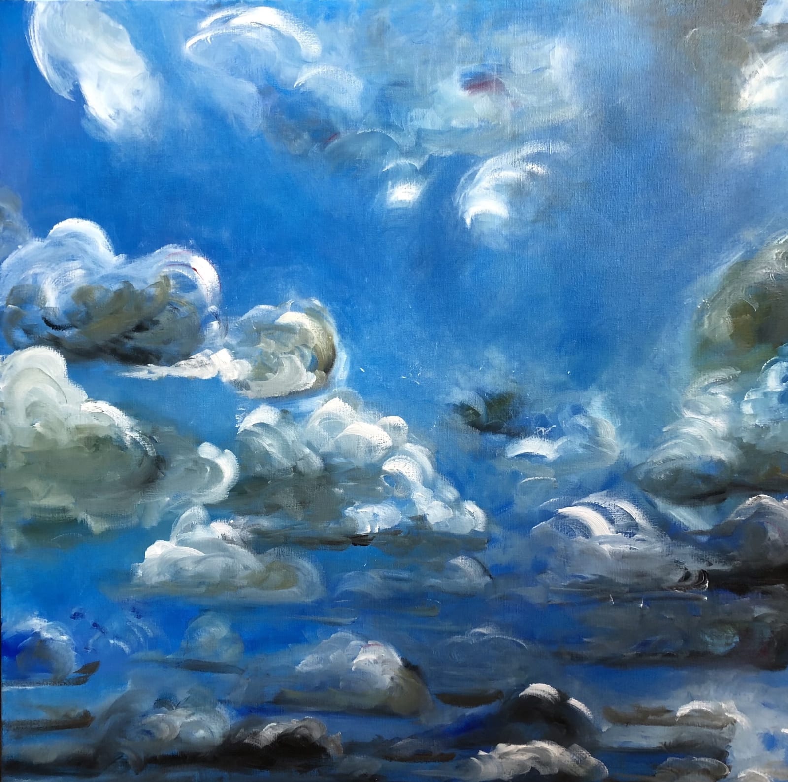 Clouds in the blue sky by Jeanne Boden
