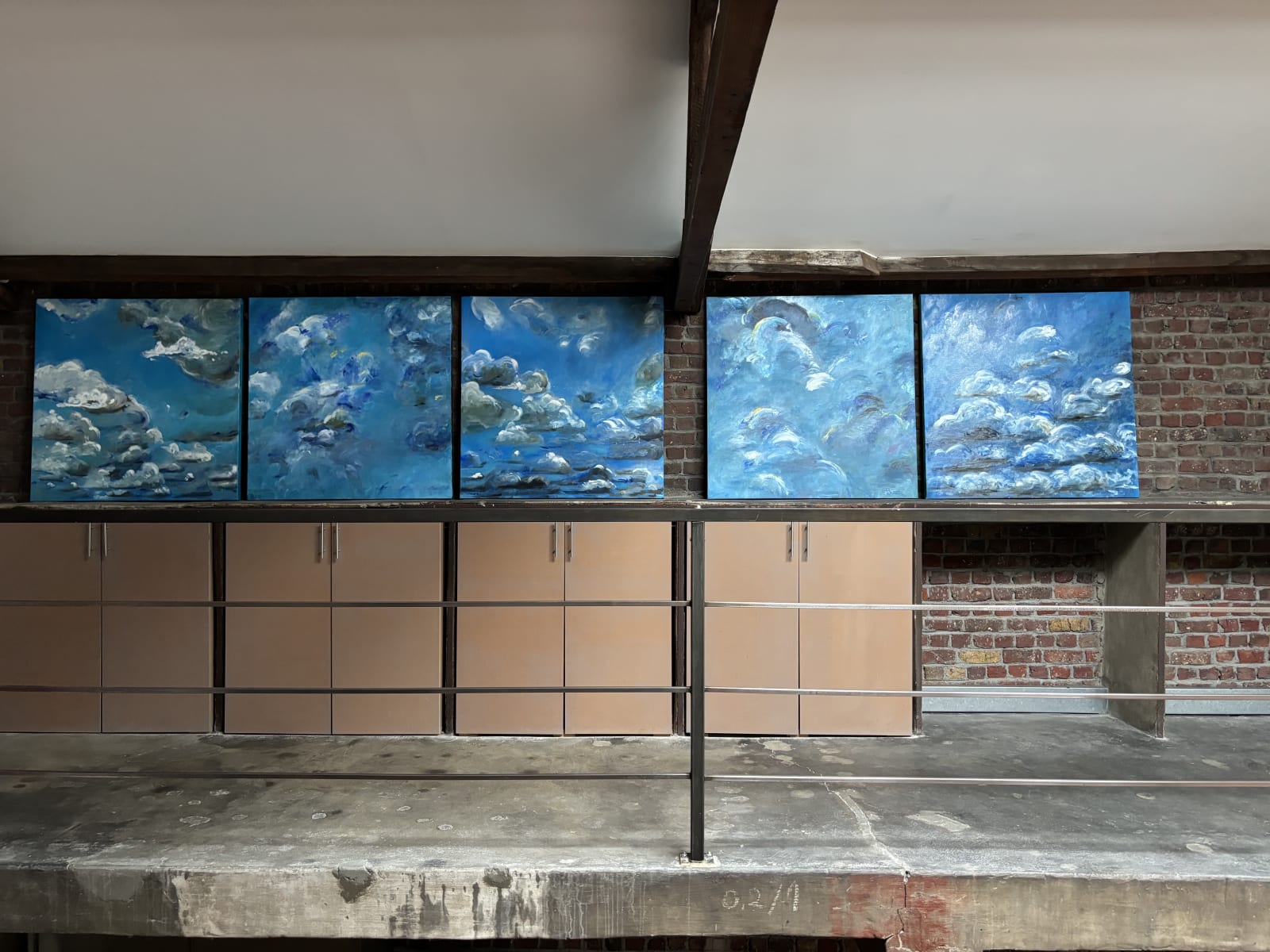 Jeanne Boden, Clouds in the Blue Sky | The moving flux we live in (overview), 2023