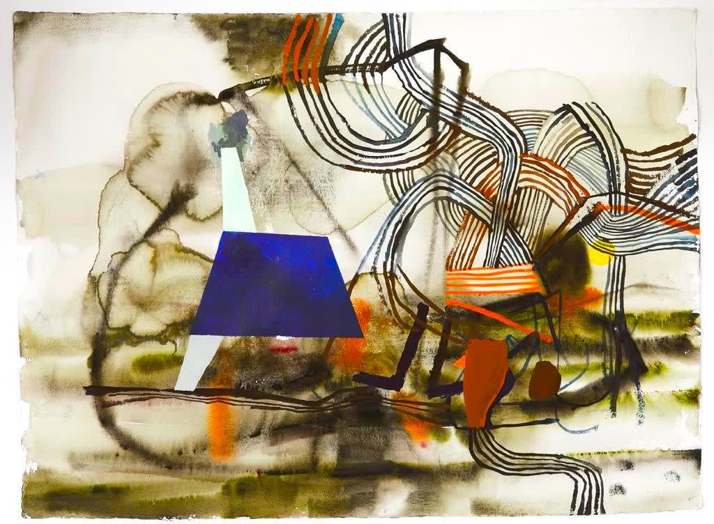 Samy Benmayor, Serie Papeles, Geometría en Azul
