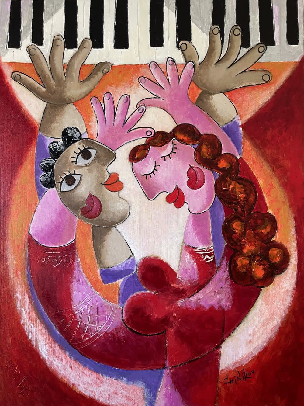 CHINIKOV, Piano Dream in Red, 2024