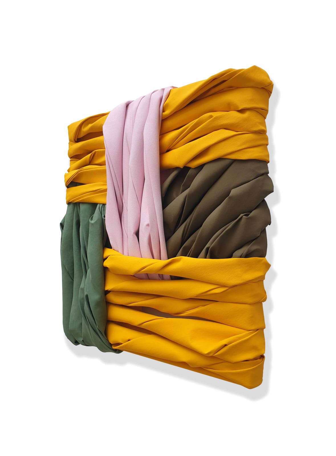 Bislacchi , Wall of Canvas (Egg Yolk Yellow), 2020