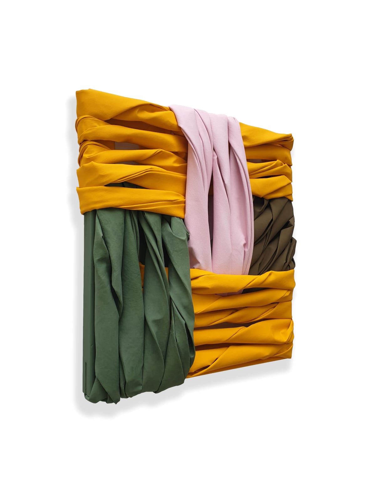 Bislacchi , Wall of Canvas (Egg Yolk Yellow), 2020