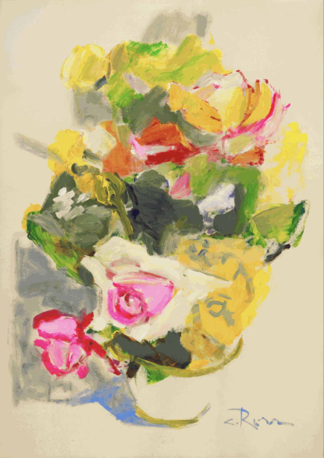 BOUQUET ON LINEN, 2025