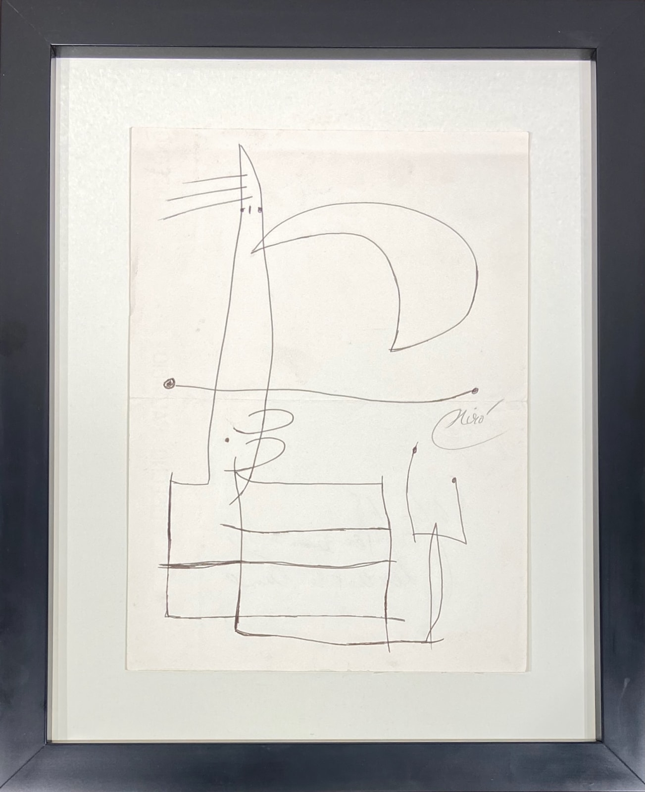 JOAN MIRO, Personnage devant la lune, 1978