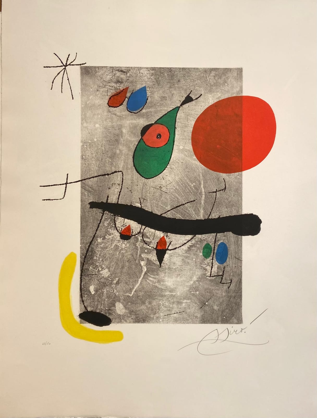 JOAN MIRO, Réverie aux piments doux, 1981