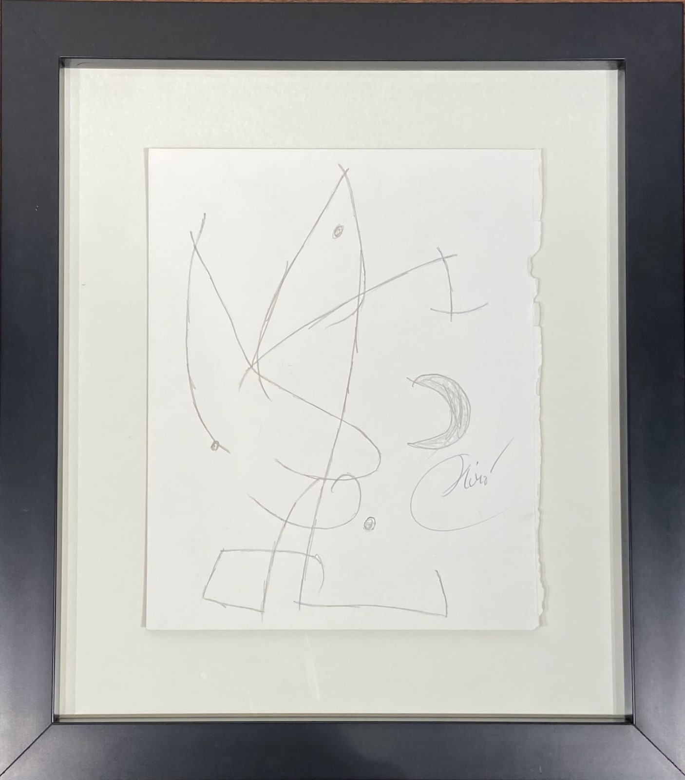 JOAN MIRO, Femme devant la lune, 1978