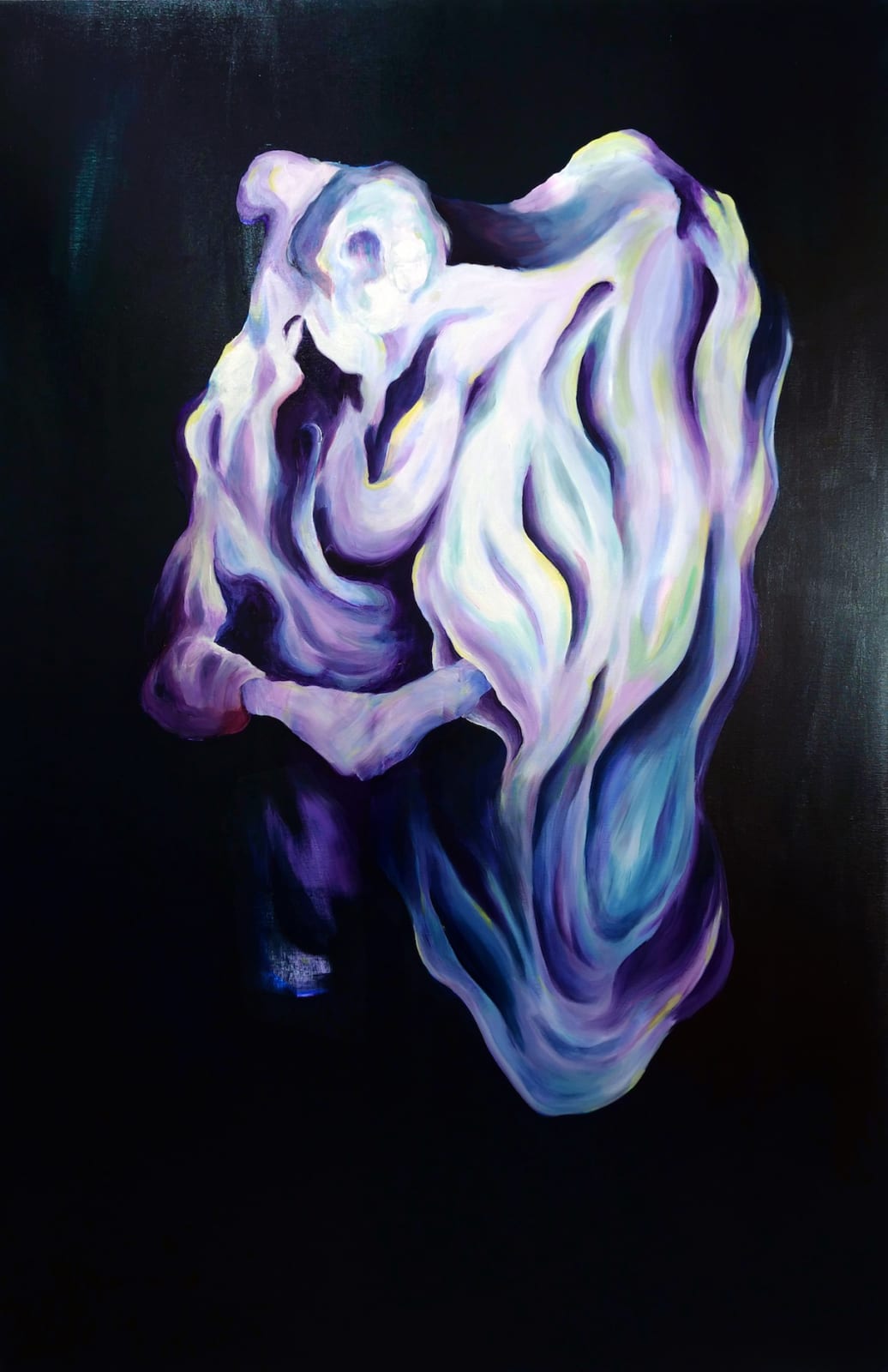 Nicolas Aguirre, Perpétuelle soul mutation I, 2022, acrylic on canvas, 195 x 130 cm