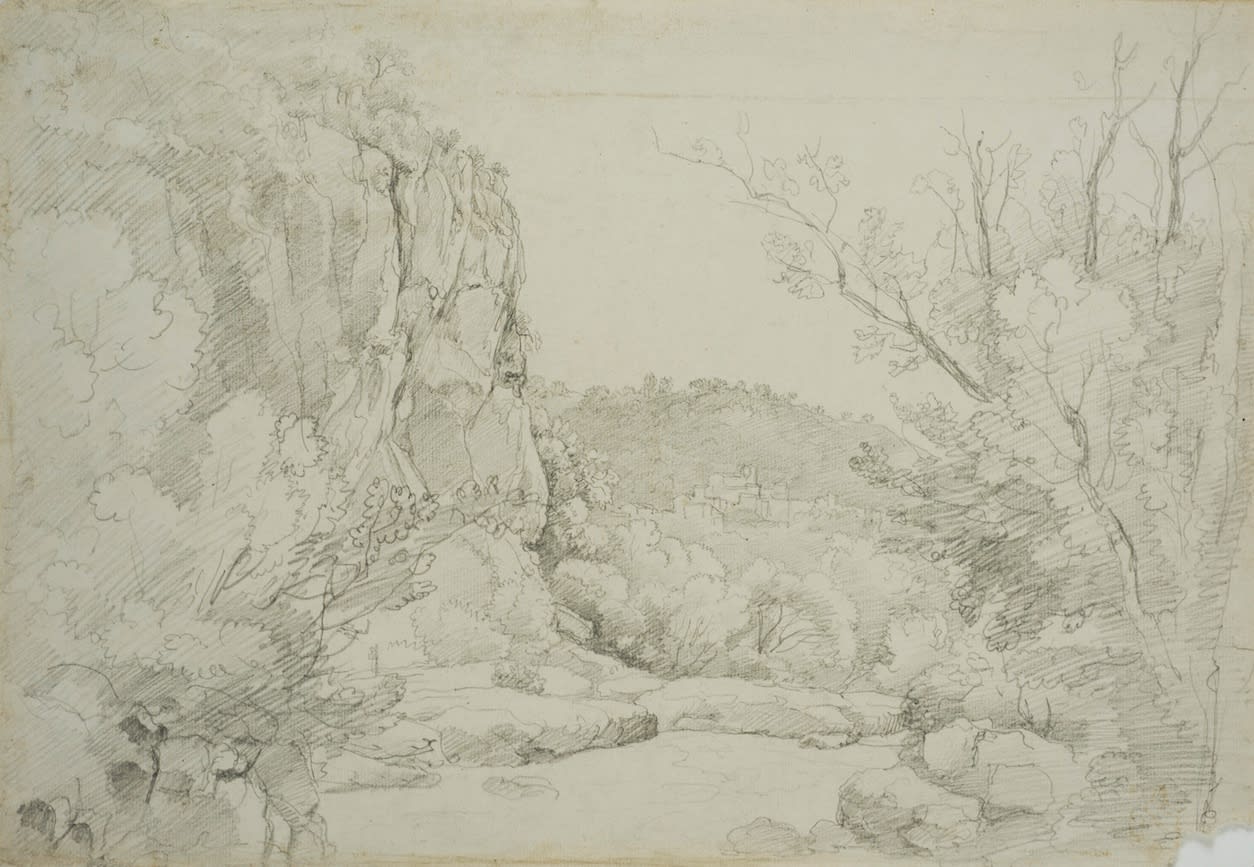 GIOVANNI BATTISTA CAMUCCINI, Studio di paesaggio, c. 1840